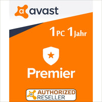 AVAST Premier 1 PC 1 Jahr 2019 Vollversion/Upgrade Antivirus DE-Lizenz avast!